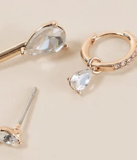 3 Pack Glitz Earring Set