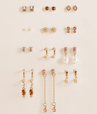 12 Pack Glitz Earring Set