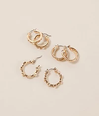 3 Pack Stone Earring Set