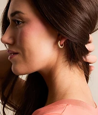 3 Pack Dainty Hoop Earring Set