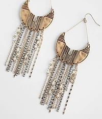 Mixed Fringe Drop Earring