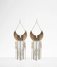 Mixed Fringe Drop Earring