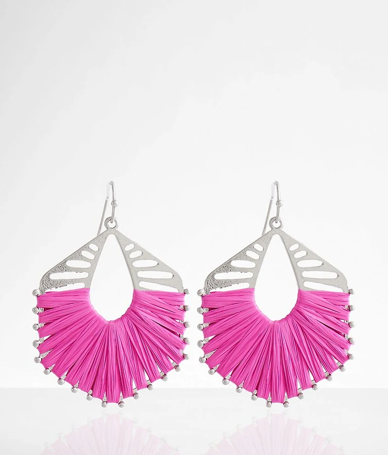Thread Wrapped Drop Earring