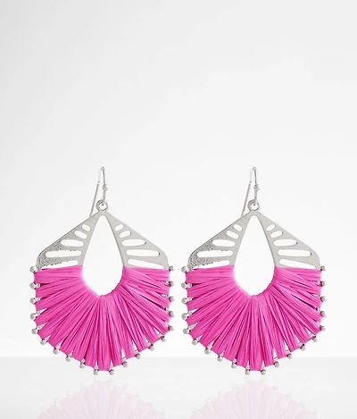 Thread Wrapped Drop Earring