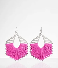 Thread Wrapped Drop Earring