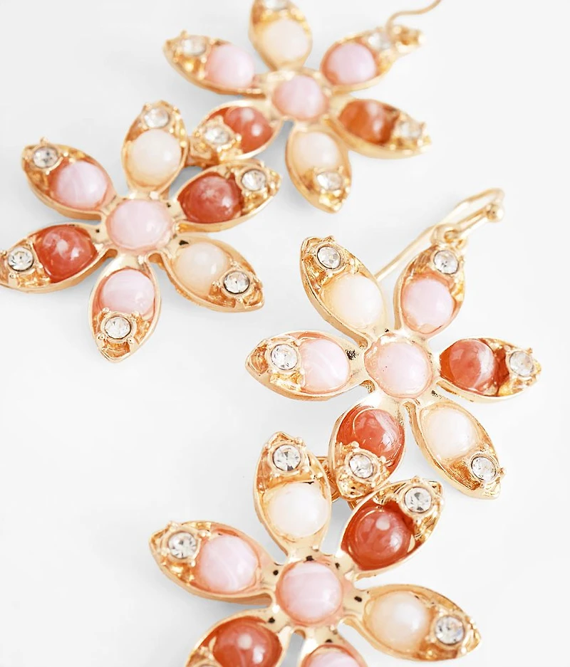 Floral Drop Earring
