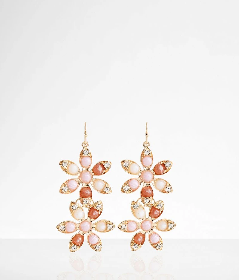 Floral Drop Earring