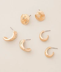 3 Pack Glam Earring Set
