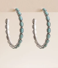 Turquoise Hoop Earring