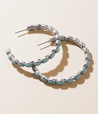Turquoise Hoop Earring