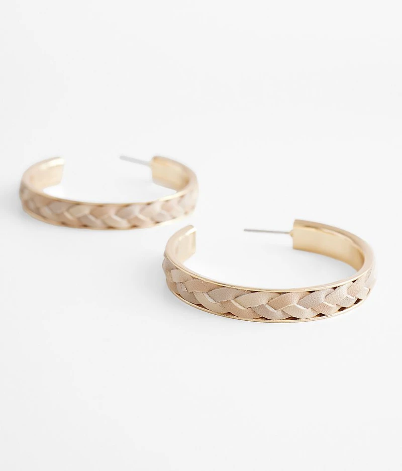 Braided Hoop Earring