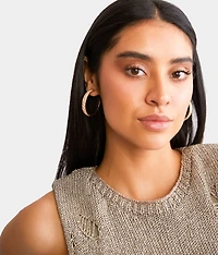 Braided Hoop Earring