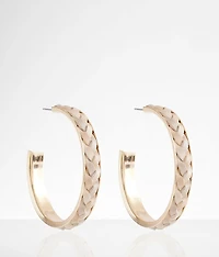 Braided Hoop Earring