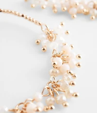 Beaded Cluster Drop Earring