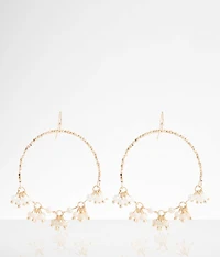 Beaded Cluster Drop Earring