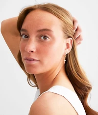 Rhinestone Cross Earring