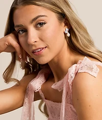 Floral Bow Earring