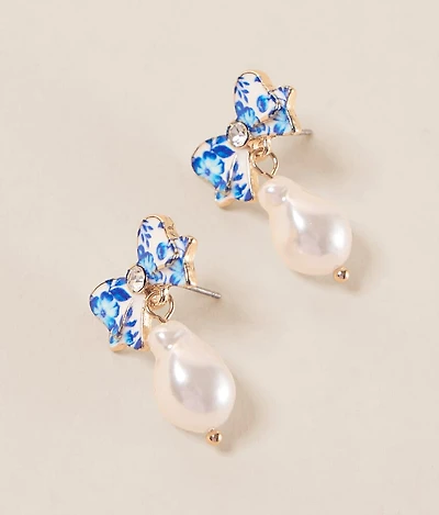 Floral Bow Earring