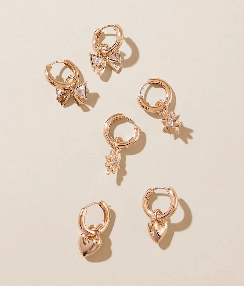 3 Pack Sweet Earring Set