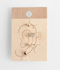 Glitz Earring Cuff Set