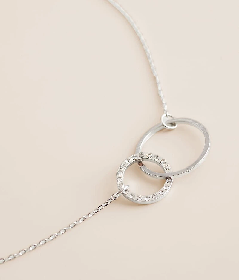 Dainty Double Circle Necklace