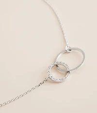 Dainty Double Circle Necklace