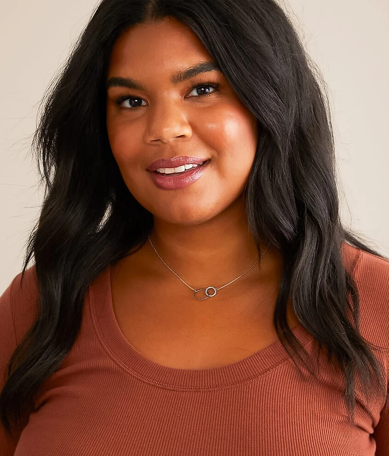 Dainty Double Circle Necklace