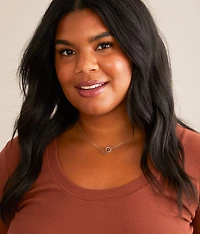 Dainty Double Circle Necklace