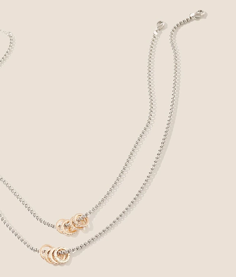 2 Pack Glitz Necklace Set