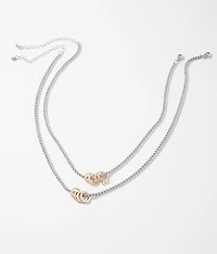 2 Pack Glitz Necklace Set