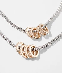 2 Pack Glitz Necklace Set