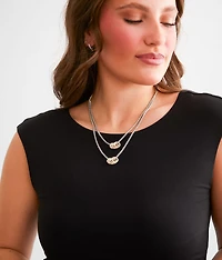 2 Pack Glitz Necklace Set