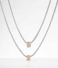 2 Pack Glitz Necklace Set