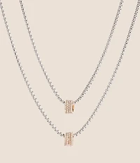2 Pack Glitz Necklace Set