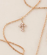 Dainty Glitz Cross Necklace
