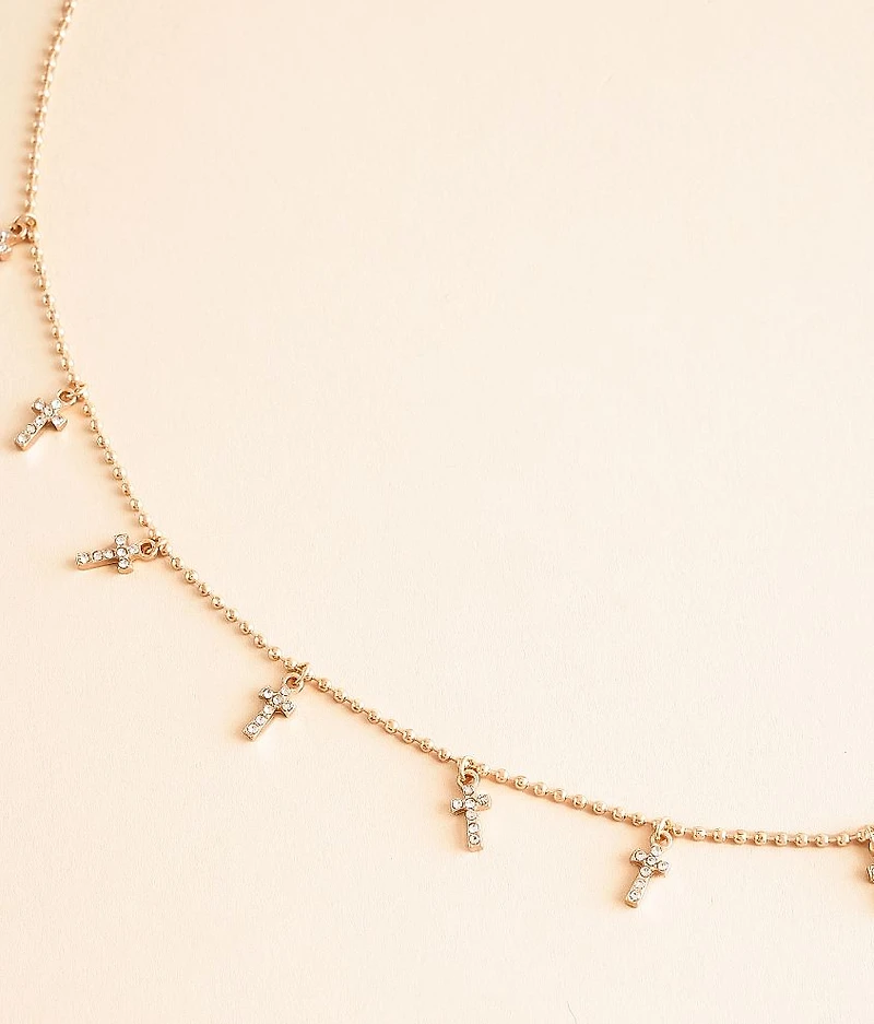 Glitz Cross Necklace