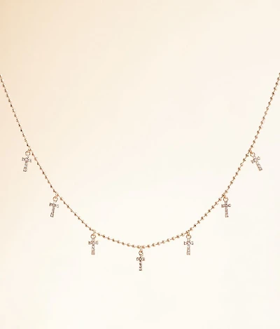 Glitz Cross Necklace