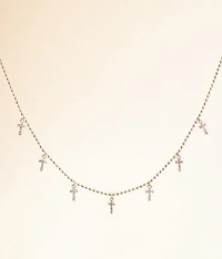 Glitz Cross Necklace