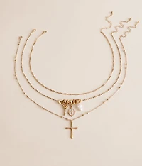 3 Pack Charm Necklace Set