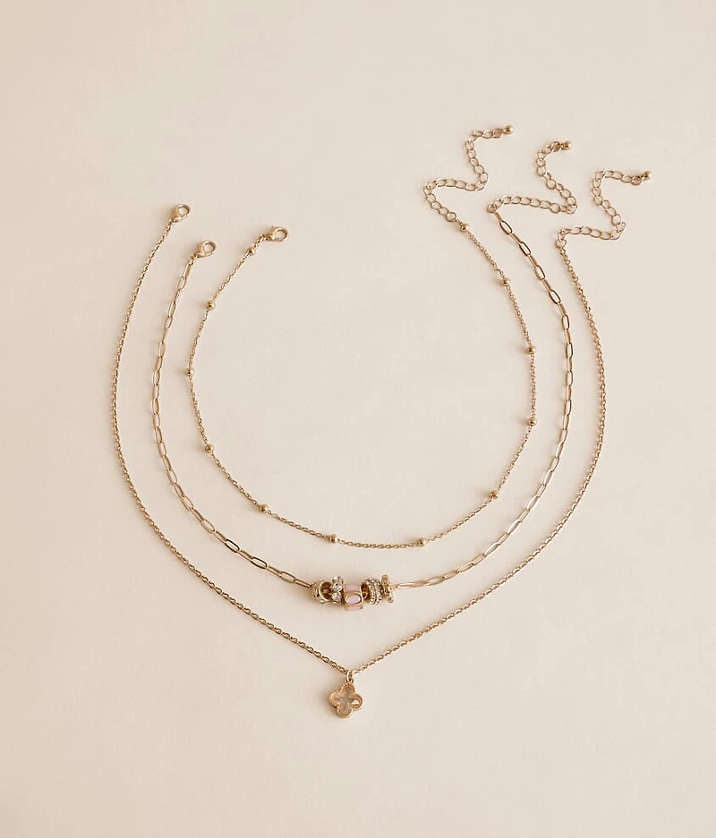 3 Pack Charm Necklace Set