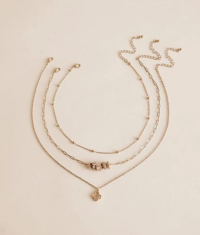 3 Pack Charm Necklace Set