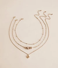 3 Pack Charm Necklace Set