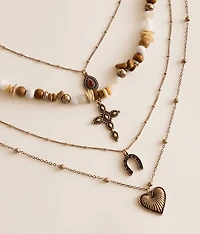 4 Pack Western Necklace Set