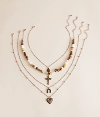 4 Pack Western Necklace Set