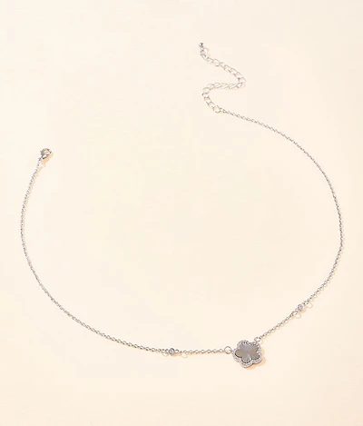 Glitz Flower Necklace