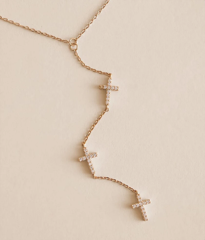 Triple Cross Necklace
