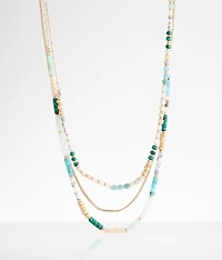 2 Pack Beaded Necklace Set