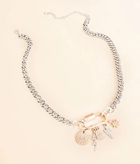 Glitz Charm Statement Necklace