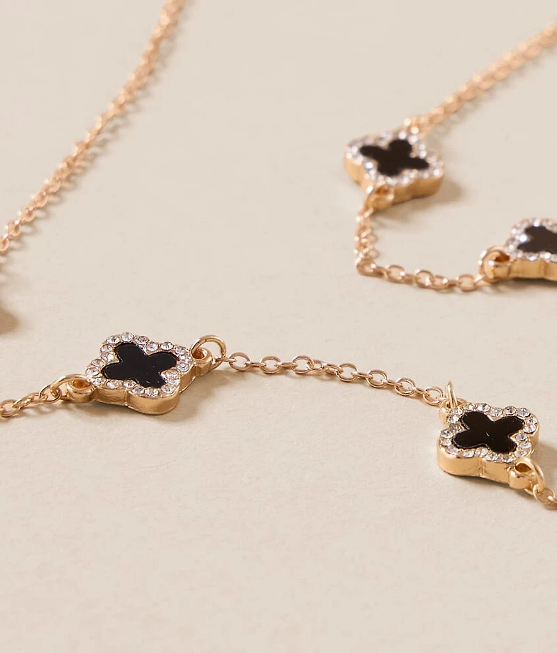 Glitz Clover Necklace