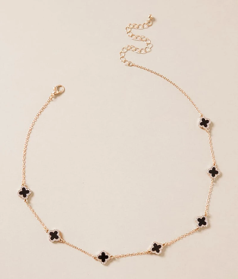 Glitz Clover Necklace